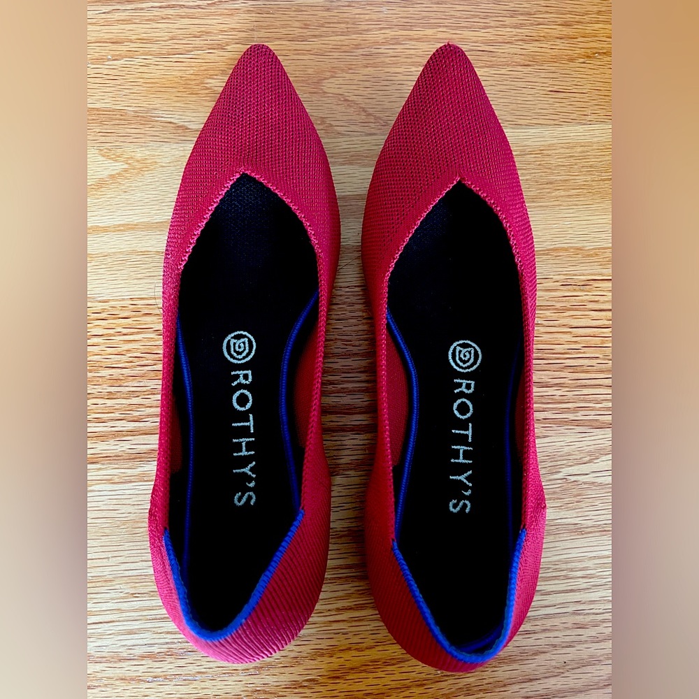 Rothy’s The Point in Chili Red, Size US 9